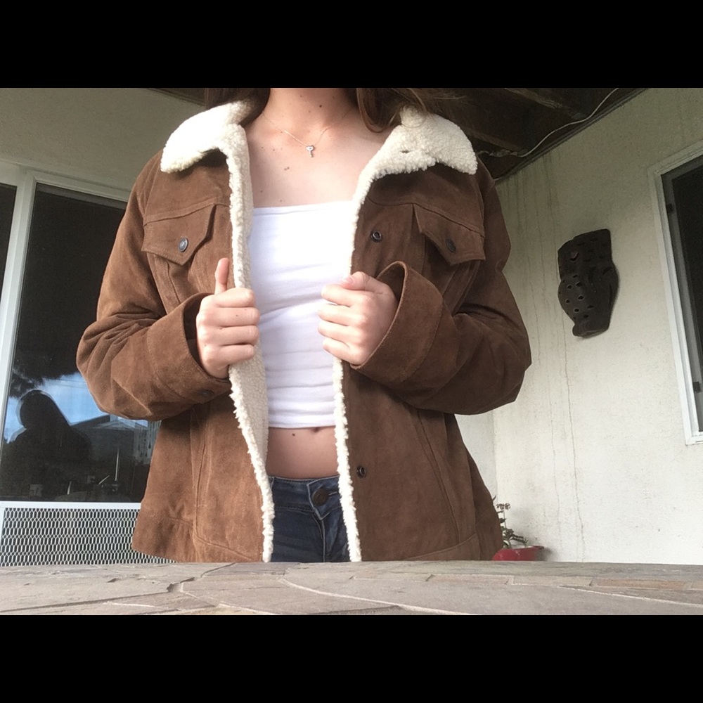 gap suede jacket